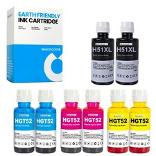OSI Compatible 8X GT51XL GT52 Printer Ink Bottles Combo fits HP Ink Tank 415 416 picture