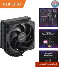 Efficient Hyper 212 Black CPU Air Cooler - Ideal for AMD R7 & Intel i7 Systems picture