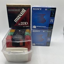 Lot of 61 2HD 3.5” Micro Floppy Disks IBM Formatted Sony Memorex Maxwell 3 Seald picture