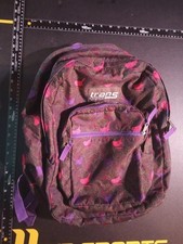 Trans by Jansport Backpack Black Pink Purple Birds School Traveling Camping picture