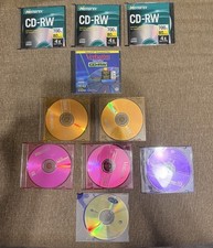 Mixed Lot 10 CD RW DVD RW Rewritable Recordabl Discs Office Data Media 2 Sealed picture