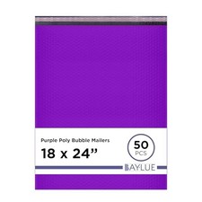Purple Bubble Mailers 18x23, Poly Padded Envelopes #9, 50 Pack Bulk picture