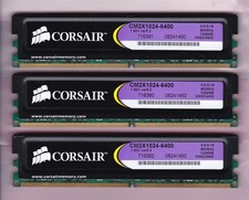 3GB 3x1GB PC2-6400 Corsair CM2X1024-6400 XMS2-6400 DDR2-800 Memory Kit Ver 5.2 picture