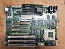 Retro Gaming Vintage ECS P5VX-Be v1.3 Socket 7 3x ISA AT Motherboard +Ram Tested picture