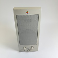 Vintage Apple AppleDesign Powered Speakers M6082 Single Beige 1993 Mac Audio picture