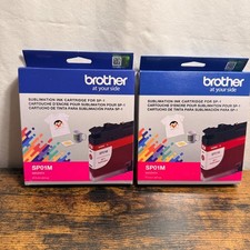 2 Brother Sublimation Ink Cartridges for SP-1 SP01M Magenta expired 7/25 & 8/25 picture