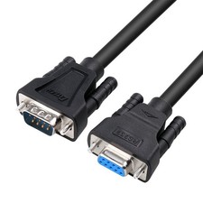 5ft RS232 Serial Extension Cable Male to Female 9 Pin Straight Through picture