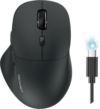 Wireless Mouse Bluetooth 5.0/3.0 & 2.4G Rechargeable, Silent Clicks picture