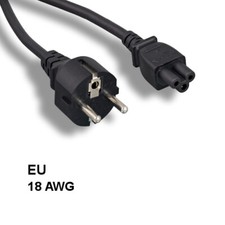 LOT10 6' EU Europe 3 Prong Notebook AC Power Cord IEC60320 C5 to CEE 7/7 SCHUKO picture