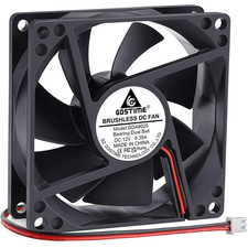 4500RPM 80Mm X 25Mm 12V High Speed Dual Ball DC Cooling Fan 2 Pin picture
