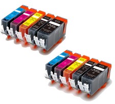 10 PK Combo Black & Color Ink Set for PGI-220 CLI-221 MX870 iP3600 iP4600 iP4700 picture