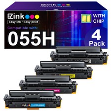 E Z Ink 055H High Yield Toner Cartridge 4 Pack for Canon Laser Printers picture
