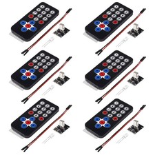 6 Sets Infrared IR Wireless Remote Control Module Kits DIY Kit HX1838 for Ard... picture