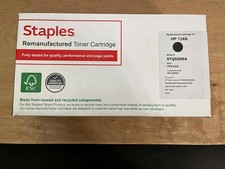 Staples Black Standard Yield Toner Reman| Ink | Replacement | HP 124A | Q6000A picture