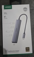 UGREEN USB C Hub 5 in 1 Multiport Adapter Revodok 105 4K HDMI, 100W grey  picture