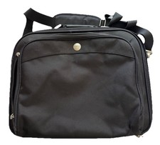 Dell Laptop Bag 17” Expandable Black Case Multi Compartment Briefcase picture