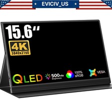 EVICIV True 4K Portable Monitor QLED 15.6