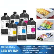 6×1000ML LED UV Ink For DX4 DX5 DX6 DX7 DX10 TX800 XP600 Printhead picture