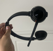 Plantronics Savi 8210/8220 Bluetooth Wireless ANC Stereo Boom Mic Headset Black picture