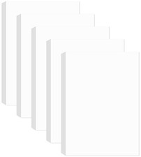 (5-Pack) Half Letter Blank Paper, 500 Shts/1000 Pgs, 100gsm Printer Paper picture