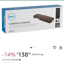 Dell 3070F Black High Yield Toner Cartridge picture
