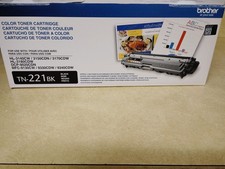 Brother TN221BK Black Opened Box New Sealed Foil Toner Cartridge . Approx 2500pg picture