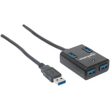 MANHATTAN 162296 3.0 4-Port USB Hub picture
