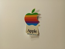 Vintage Apple 80s Rainbow Sticker NOS 14 x 6,5 cm Rare Collector item picture