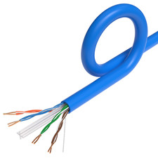 Cat6A UTP 1000ft Solid Copper Ethernet Cable 23AWG 10Gbps High-Speed Wire LOT picture