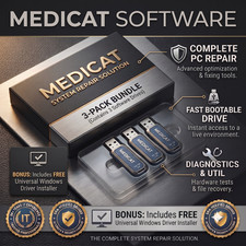 🔥MediCat PC Repair Recovery Toolkit🔥3 Pack: USB or DVD🔥System Rescue Bootable picture