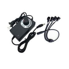 12V PC Fan Speed Controller, Fan Power Supply 100-240V AC to 3-12V DC 36W Adj... picture