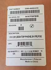 Polycom VVX 201 Desktop Phone, Skype, PoE 2200-40450-019 picture