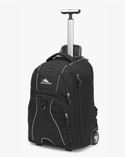 NWT High Sierra Freewheel Wheeled Laptop Backpack, Black & Camo One Size picture