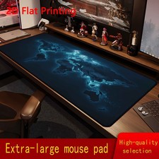 1pc Glowing World Map Mouse Pad Suitable for Gaming & Office, Non-Slip Base wi picture