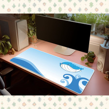 Pokemon Wailord Ocean Wave Desk Mat Mouse Pad Cute Water Type Anime Gaming picture