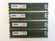 DELL 16GB 4x4GB MEMORY SNPX1564C/4G FOR PowerEdge 1800 1850 2800 2850 6800 6850 picture