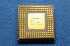 Vintage Intel Processor circa early 1990's - 8407898SAA Malay FH 424 89 92 picture