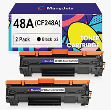 ManyJets Compatible 48A CF248A Black Toner 2-Pack for HP LaserJet Pro picture