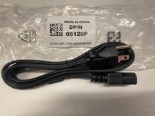 Lot (50) Dell 3-Prong Black Power Cables NEMA 5-15P to C13 18AWG 05120P 6' NEW picture