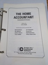 The Home Accountant Commodore 64, Continental Software Dec 1985, 10th Printing picture