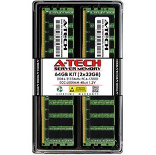A-Tech 64GB 2x 32GB 4Rx4 PC4-17000L DDR4 2133 MHz ECC LRDIMM Server Memory RAM picture