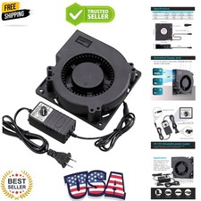 120mm x 32mm Blower Centrifugal Fan 110V 220V AC Powered Fan with Speed Contr... picture