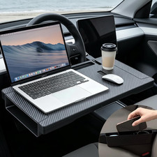 2-in-1 Car Steering Wheel Tray Desk & Car Seat Gap Filler Organizer, Upgraded Fo picture