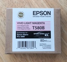 04-2026 Genuine Epson 3880 Printer Ink Vivid Light Magenta T580B T580B00 New picture