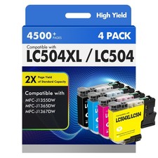 LC504XL LC504 Ink Cartridges for Brother MFC-J1355DW MFC-J1365DW picture
