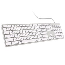 Aluminum Wired Keyboard for Mac OS Devices with Numeric Keypad for Apple iMac picture