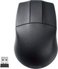 ELECOM Wireless Mouse Size M 3-Button Wheel-less M-CAD01DBBK From Japan picture