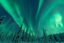 Landscape aurorae nature Custom Gaming Mat Desk picture