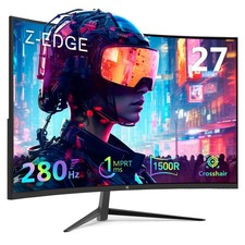 Z-EDGE 27 inch 1080P Full HD 280 Hz 1 ms FreeSync HDMI DP Curved Gaming Monitor picture