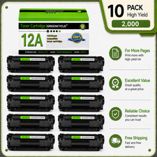 10 PCS Q2612A For HP 12A Toner Cartridge LaserJet 1020 1018 1010 1012 3050 3020 picture